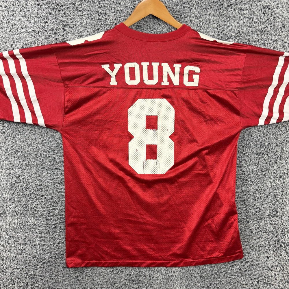 Vintage San Francisco 49ers Jersey Mens Large NFL Steve Young Logo Athletic 90s